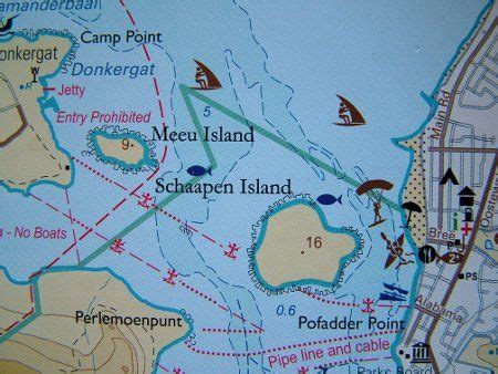 Langebaan lagoon map (www.bokkom.co.za) | Langebaan, Provinces of south ...