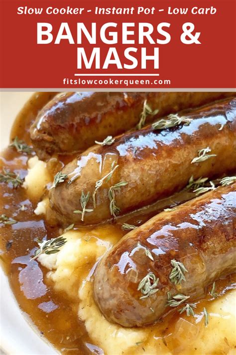 Slow Cooker Bangers and Mash + VIDEO | Recipe | Bangers and mash ...