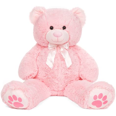 Best Choice Products 38in Giant Soft Plush Teddy Bear Stuffed Animal Toy w/ Bow Tie, Footprints ...