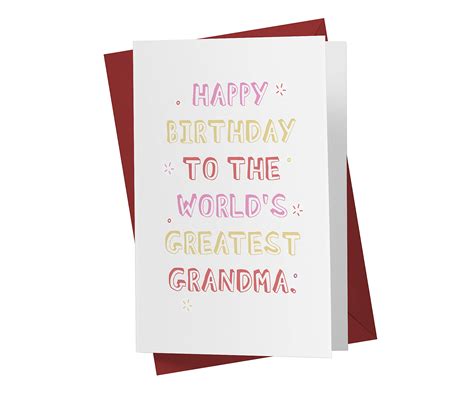 Buy Funny Birthday Card For Grandmother, Her – Grandson and Granddaughter – Anniversary Card For ...