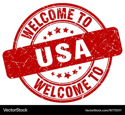 Welcome to usa Royalty Free Vector Image - VectorStock