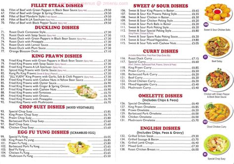 Menu at Mandarin Kitchen fast food, Holyhead