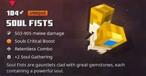 Minecraft Dungeons Soul Build : Soul knife · melee weapon enchantments: