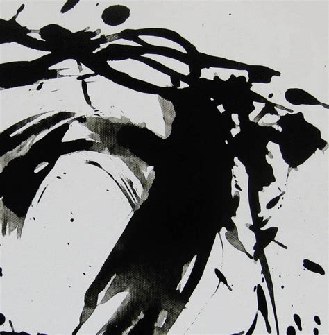 Kiyoshi Otsuka - 'Space II', Black and White Abstract minimalist Japanese painting at 1stDibs