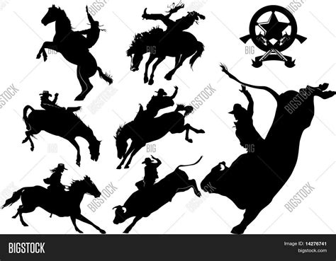 Cowboy Rodeo Vector & Photo (Free Trial) | Bigstock