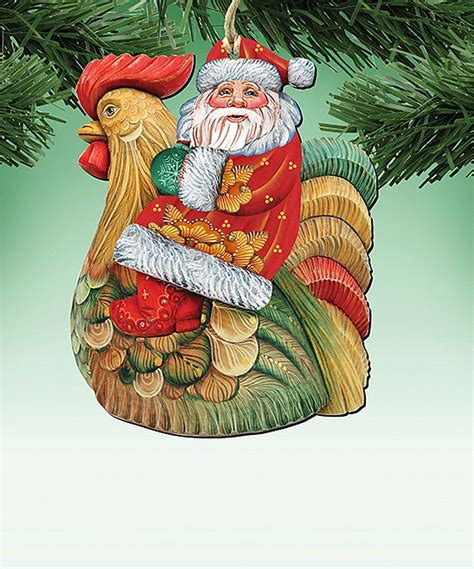 Take a look at this Santa Rooster Ornament today! | Christmas ornaments, Christmas crafts diy ...