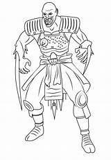 Raiden Mortal Kombat Coloring Page  Free Printable Pages For Kids sketch template
