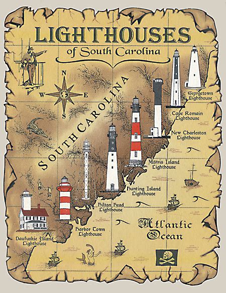 Lighthouses of South Carolina T-Shirt