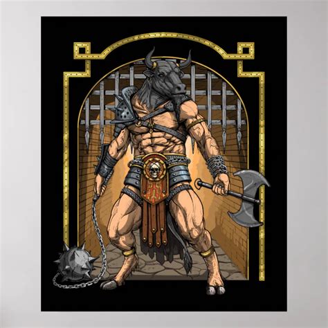 Minotaur Poster | Zazzle