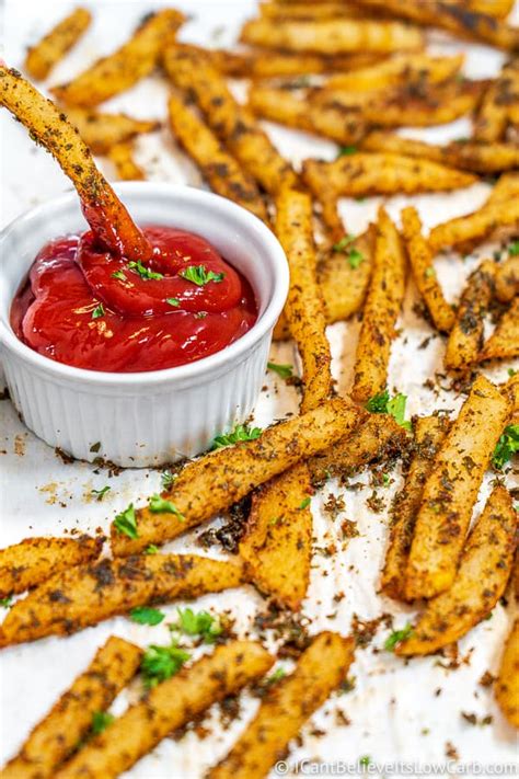 Crispy Baked Jicama Fries | Best Keto French Fries Recipe