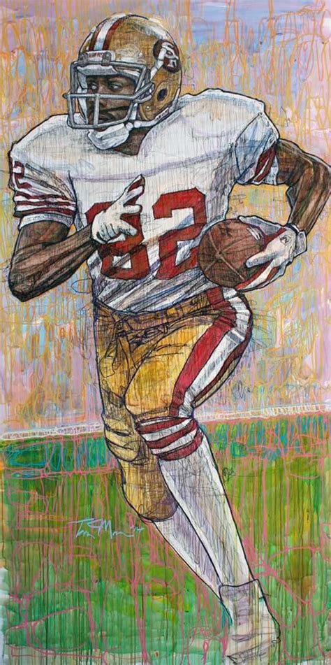 49ers receiver illustration by Tom Mosser | Football art, Sports art, 49ers