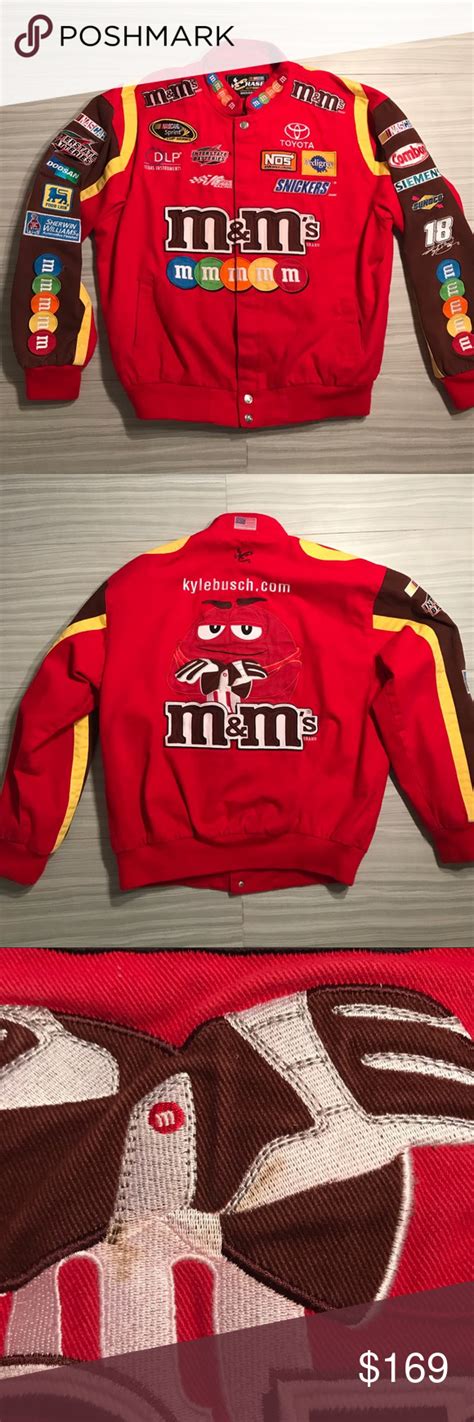 Chase Authentics NASCAR Jacket M&Ms Kyle Busch (L) | Nascar jacket ...