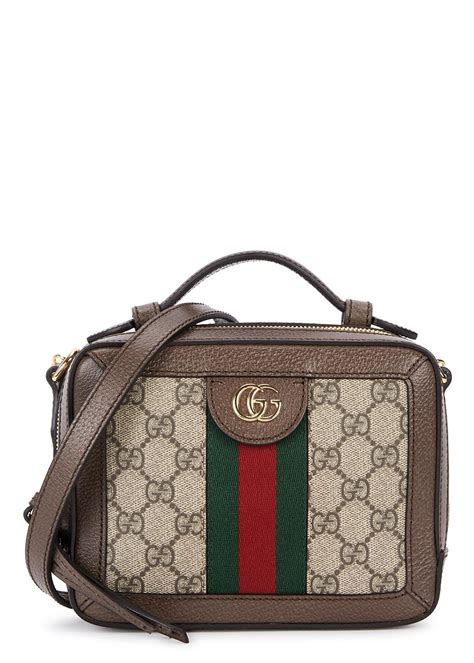 Gucci Ophidia GG Mini Monogrammed Cross-body Bag in Brown | Lyst