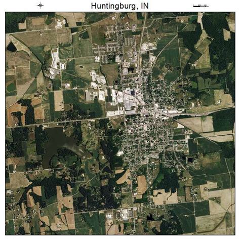 Aerial Photography Map of Huntingburg, IN Indiana