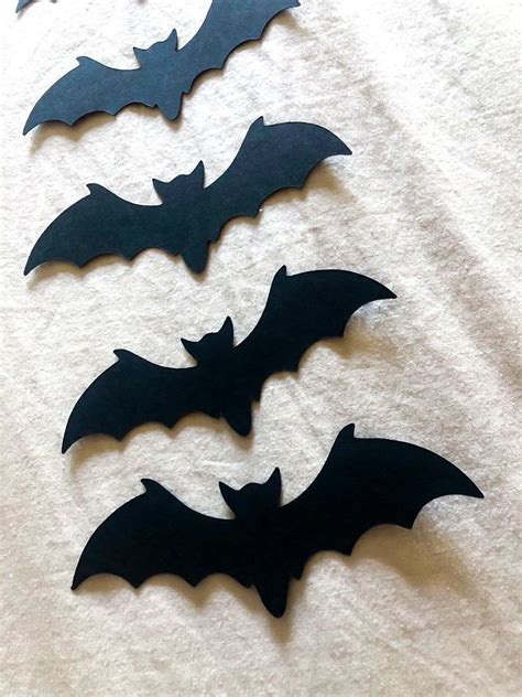 Custom Halloween Paper Bats Card Stock Bats Cut Out Bats - Etsy