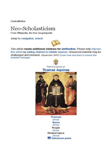 Neo Thomism | Thomism | Catholic Theology And Doctrine