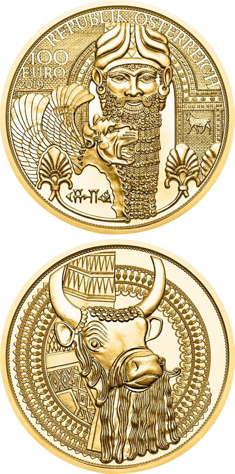 100 euro coin - The Gold of Mesopotamia | Austria 2019