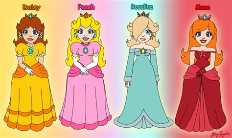 Mario princesses by AilwynRaydom.deviantart.com on @DeviantArt | Mario, Mario characters, Princess