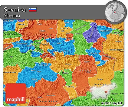 Free Political Map of Sevnica