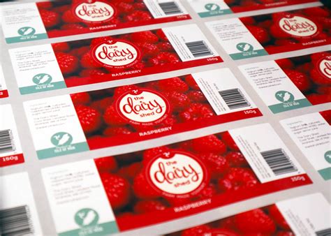 Professional food and food packaging label printing in the UK