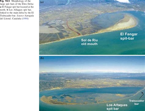 5 Morphology of the large spit bars of the Ebro Delta: a El Fangar spit ...