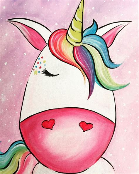 Pin de Annabelle Hall en Unicorns en 2020 | Unicornio pintar, Lienzo de arte para niños, Lienzos ...