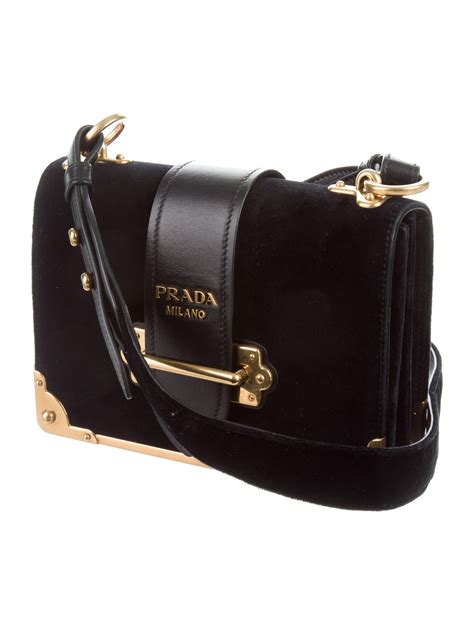 Prada Cahier Velvet Bag - Handbags - PRA168413 | The RealReal