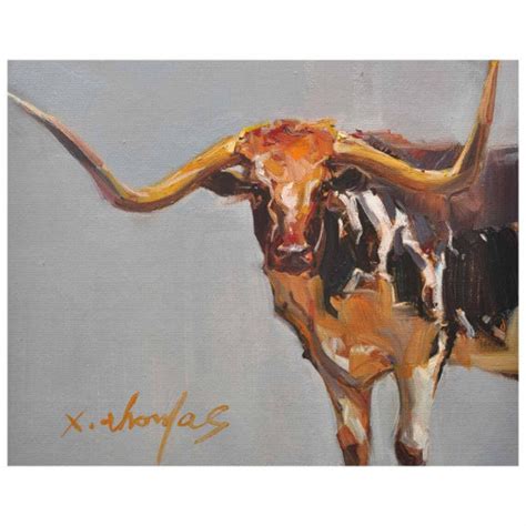 Texas Longhorn Cow Painting Animal Original Oil Painting on - Etsy