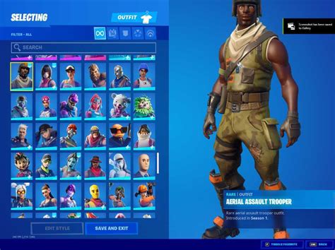 Stacked fortnite account og skins