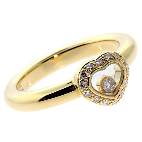 Chopard Happy Diamond Gold Heart Ring at 1stdibs