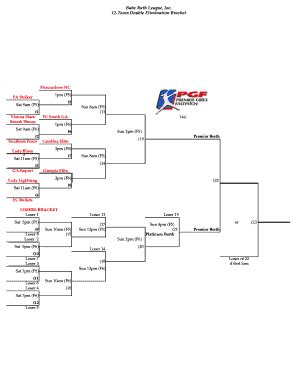 12-Team Double Elimination Bracket - Fill and Sign Printable Template Online