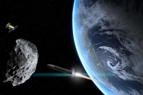 Deflection of an asteroid at the last moment is possible