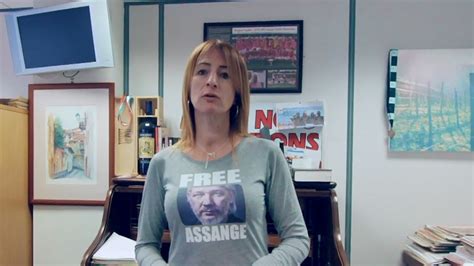 Eurosceptic Left Wing MEP Candidate Clare Daly Wears Anti Establishment “Free Assange” T-Shirt ...