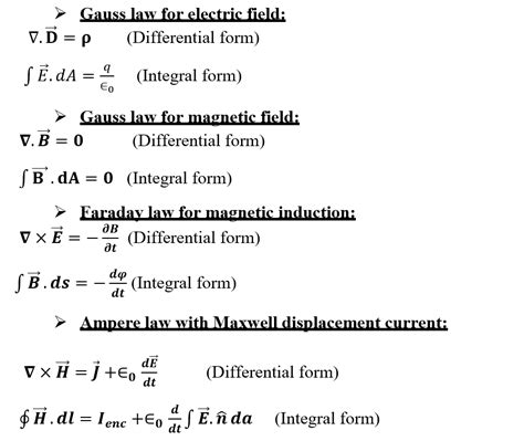 How Maxwell's Equations are Defined for Electrostatics and ...