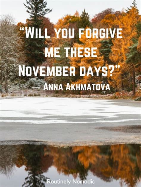 145 Best Welcome November Quotes | Routinely Nomadic