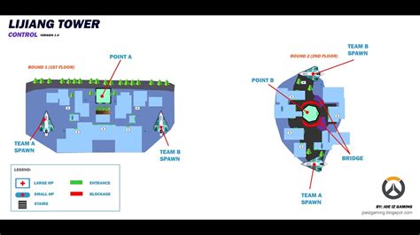 Overwatch Lijiang Tower Map Layout and Health Packs Location - YouTube