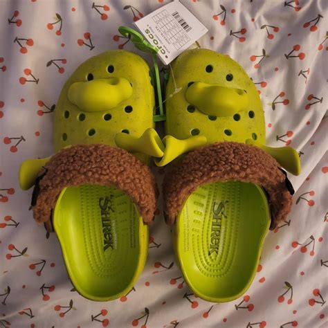 new shrek crocs ☆ - never worn/still in packaging,... - Depop