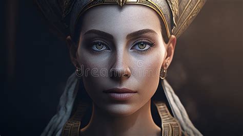 Merneith, Portrait of a Woman Queen of Ancient Egypt. Stock Illustration - Illustration of ...