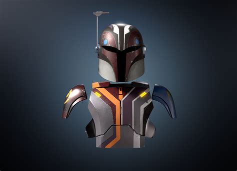 Sabine Wren Armor With Helmet 3d Model Ahsoka - Etsy Australia