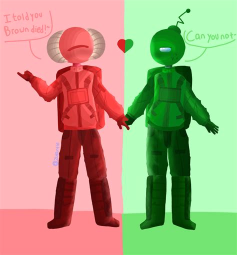 Red x Green Among us - ibisPaint