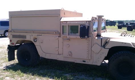 WarWheels.Net- M1152A1 ECV HMMWV with SECM Shelter & B2 Armor Photos