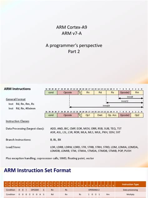 ARM Cortex-A9 ARM V7-A A Programmer's Perspective | PDF | Arm ...