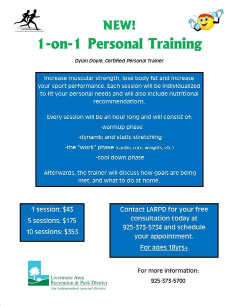 Personal Training at LARPD | Livermore, CA Patch