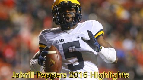 Jabrill Peppers 2016 Highlights - YouTube