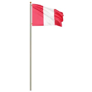 Peru Flag With Pole, Peru Flag Waving, Peru Flag Waving Transparent, Peru Flag PNG Transparent ...