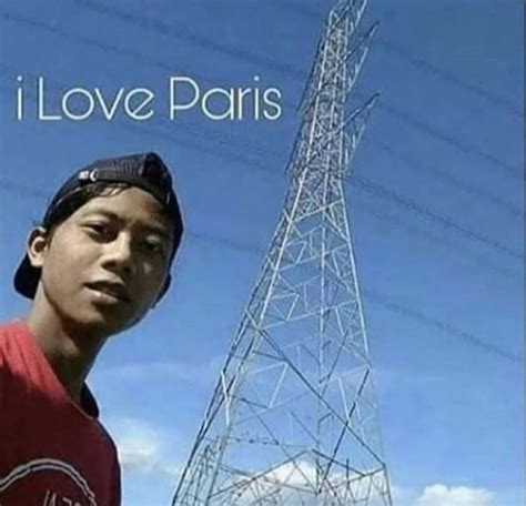 I love paris - Meme Guy