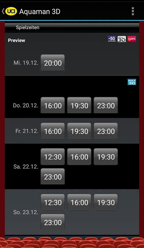 UCI KINOWELT Filme Tickets for Android - Download