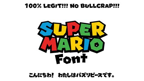 Mario Bros Font