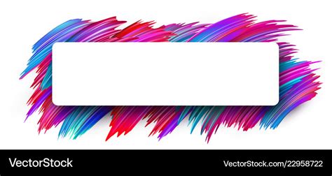 Abstract banner with white rectangular frame Vector Image