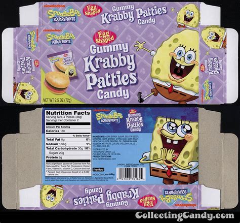 Happy 15th Anniversary SB! Spongebob Squarepants Gummy Krabby Patties ...